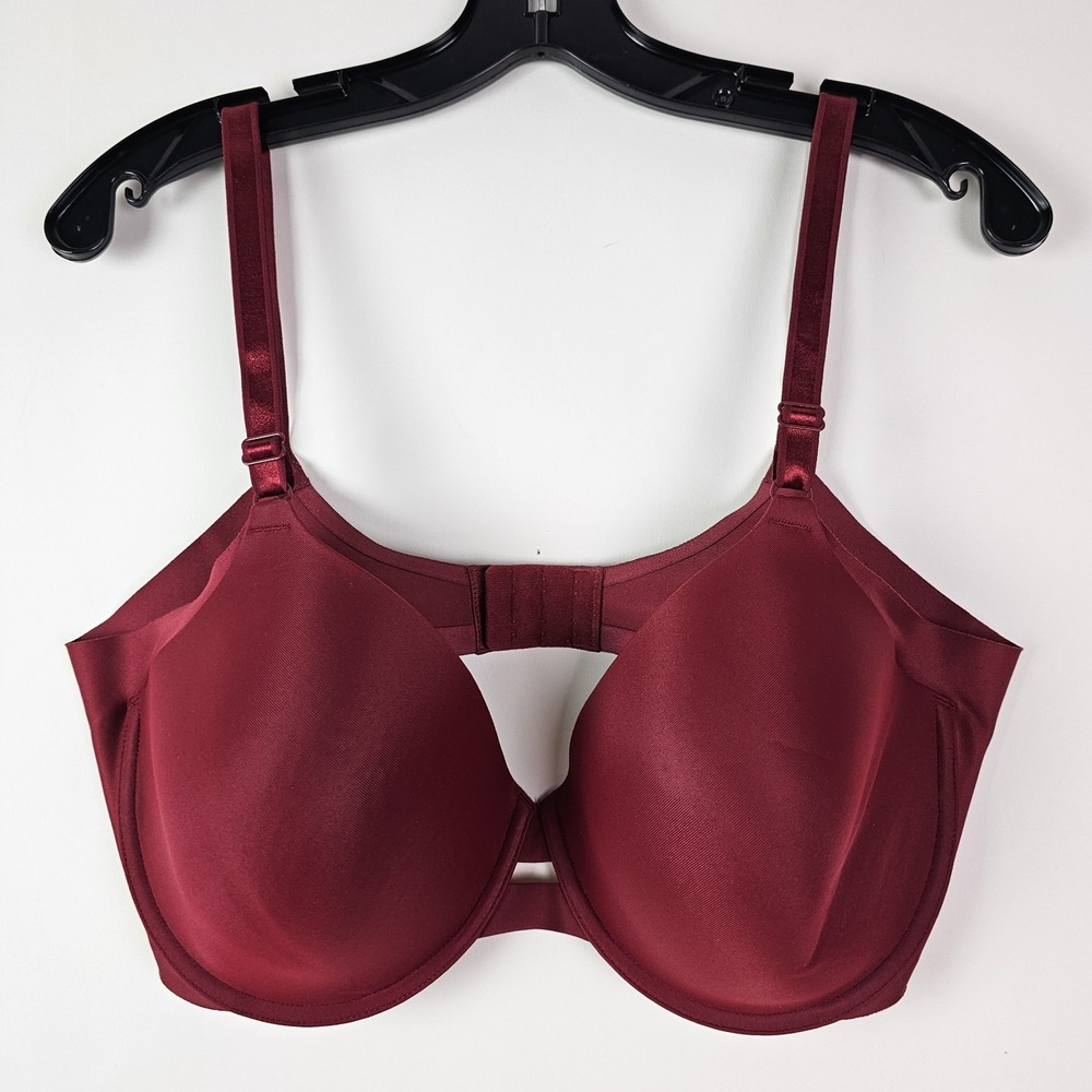 Warners T Shirt Bra No Side Effects Smoothing Comfort Underwire #01356 Red 40D